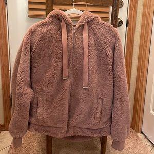 Blush teddy coat